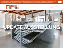 Tablet Screenshot of busch-fliesen.de